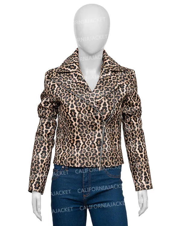 Landman Ali Larter Leopard Print Jacket