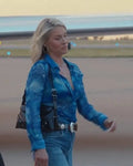 Landman Ali Larter Snakeskin Printed Blouse