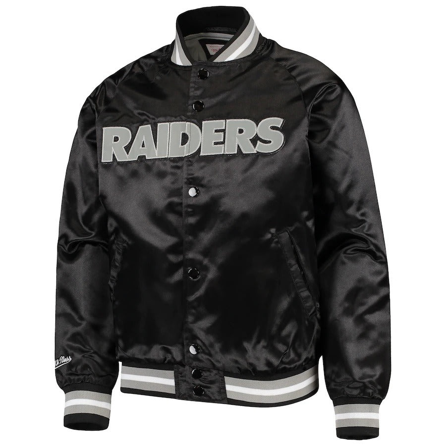 Las Vegas Raiders Bomber Lightweight Black Jacket WorthVee