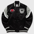 Las Vegas Raiders Heavyweight Black Satin Jacket WorthVee