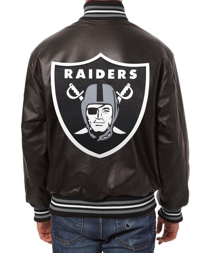 Las Vegas Raiders Jh Design Varsity Leather Jacket WorthVee
