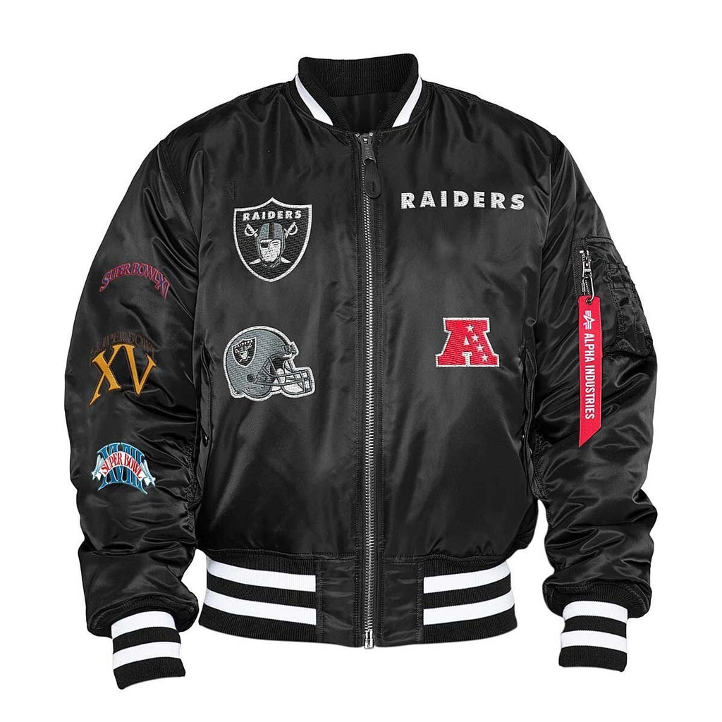 Las Vegas Raiders Ma-1 Bomber Jacket WorthVee