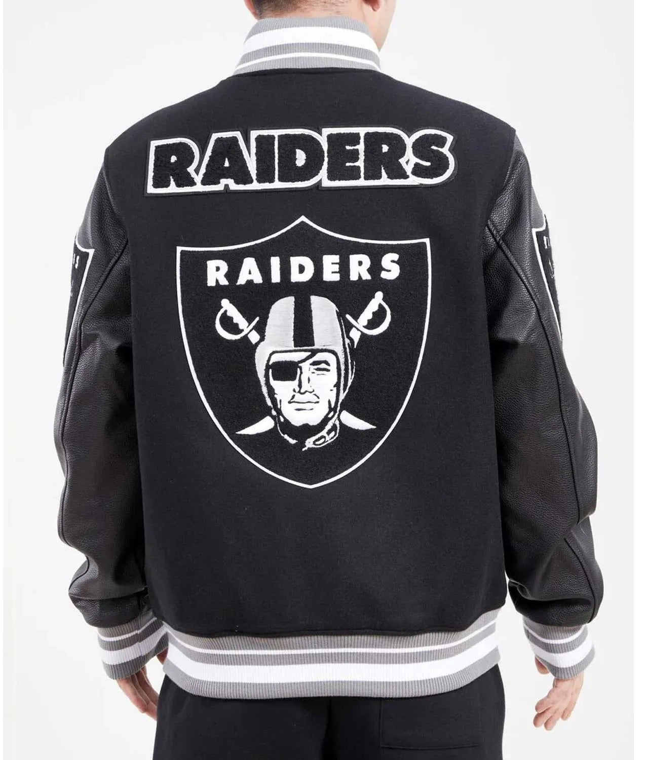 Las Vegas Raiders Mash Up Varsity Jacket WorthVee