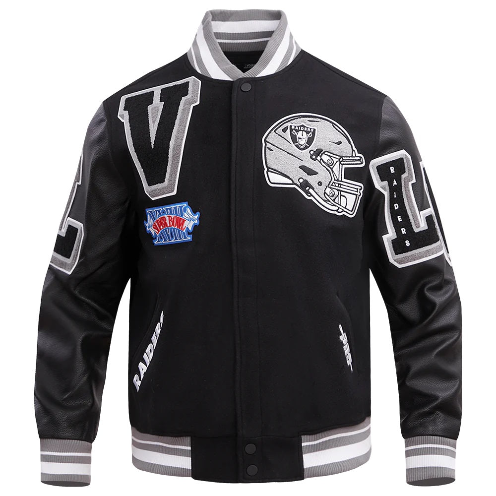 Las Vegas Raiders Mashup Varsity Jacket WorthVee