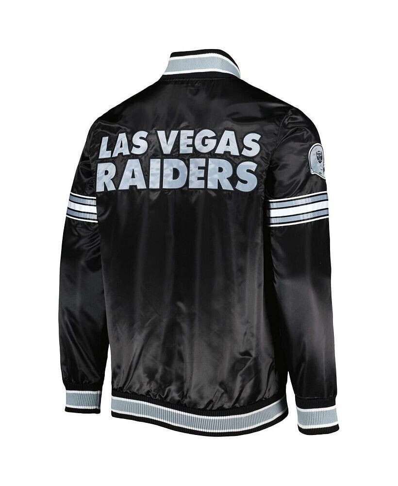 Las Vegas Raiders Midfield Black Satin Jacket WorthVee