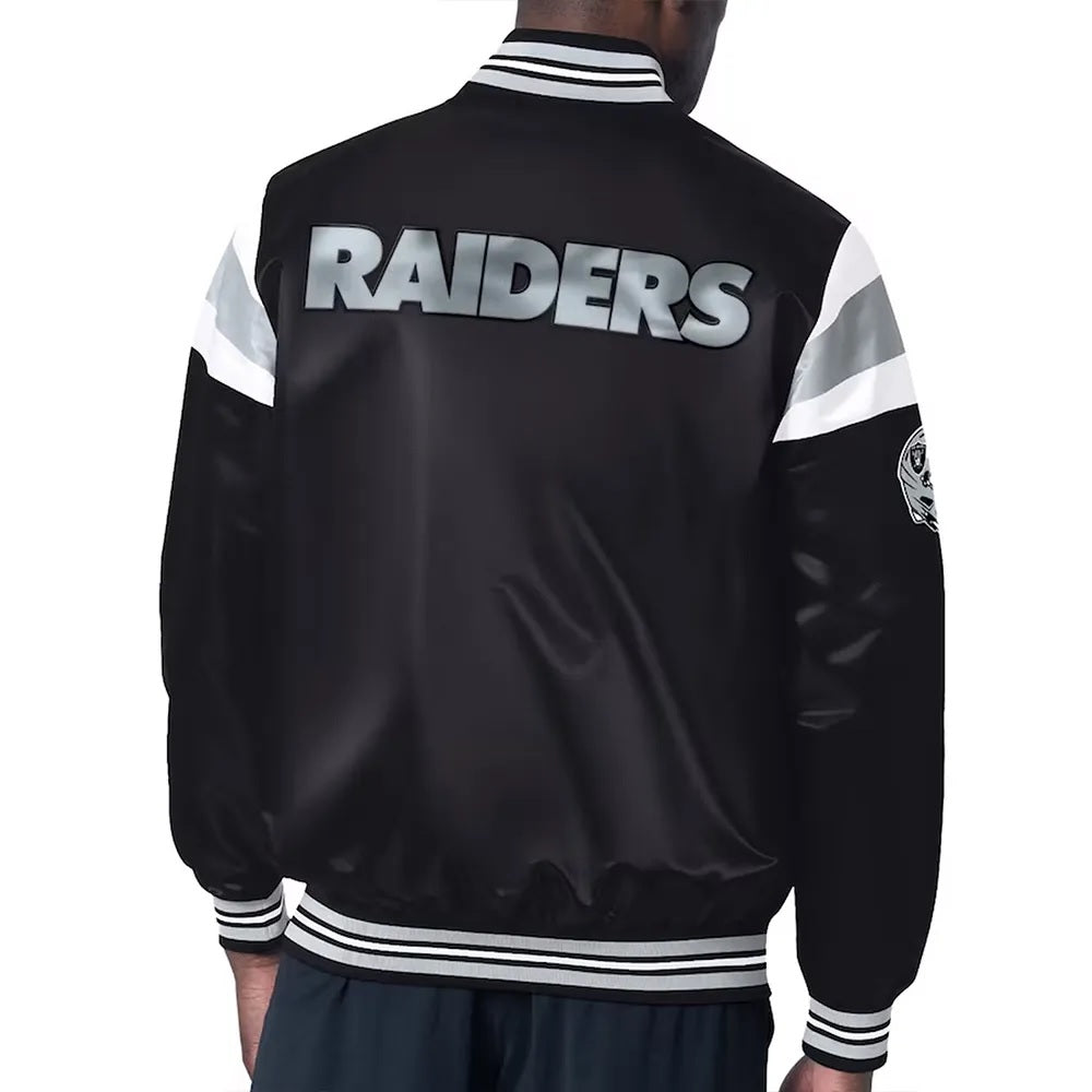 Las Vegas Raiders Midweight Satin Jacket WorthVee