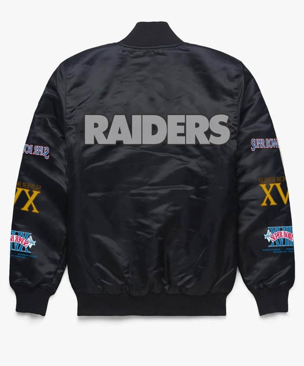 Las Vegas Raiders NFL Champions Black Satin Jacket WorthVee