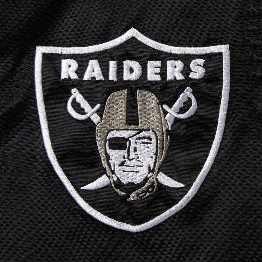 Las Vegas Raiders Prime Time Varsity Satin Jacket WorthVee