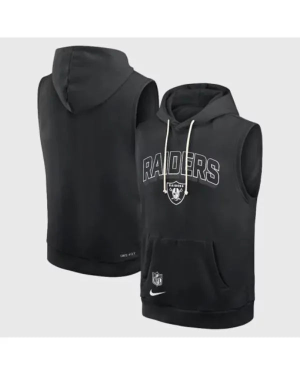 Las Vegas Raiders Sideline Sleeveless Hoodie