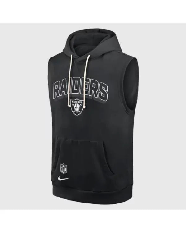 Las Vegas Raiders Sideline Sleeveless Hoodie