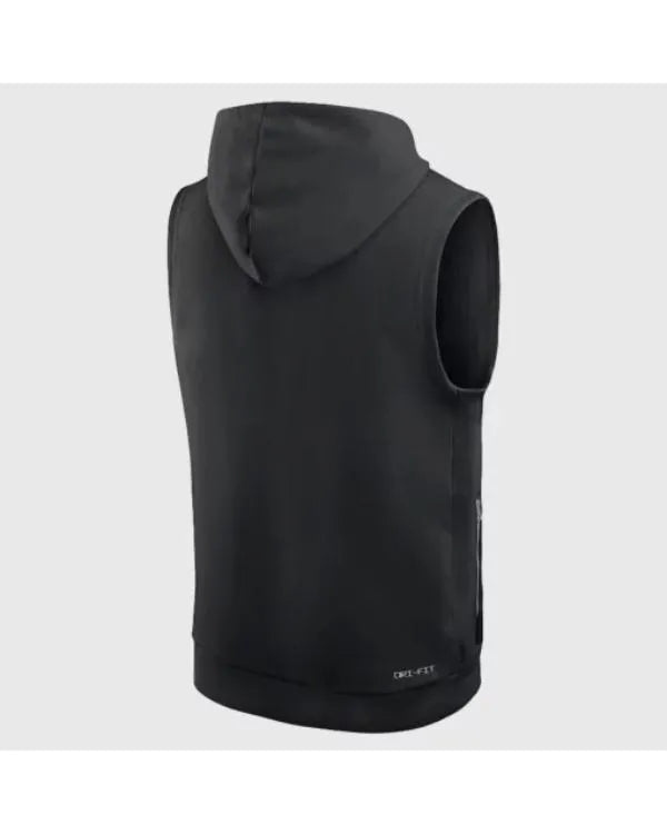 Las Vegas Raiders Sideline Sleeveless Hoodie