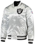Las Vegas Raiders Super Bowl Xi Silver Satin Jacket WorthVee