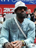 LeBron James 2025 NBA Summer League Denim Shirt Clanton Jacket