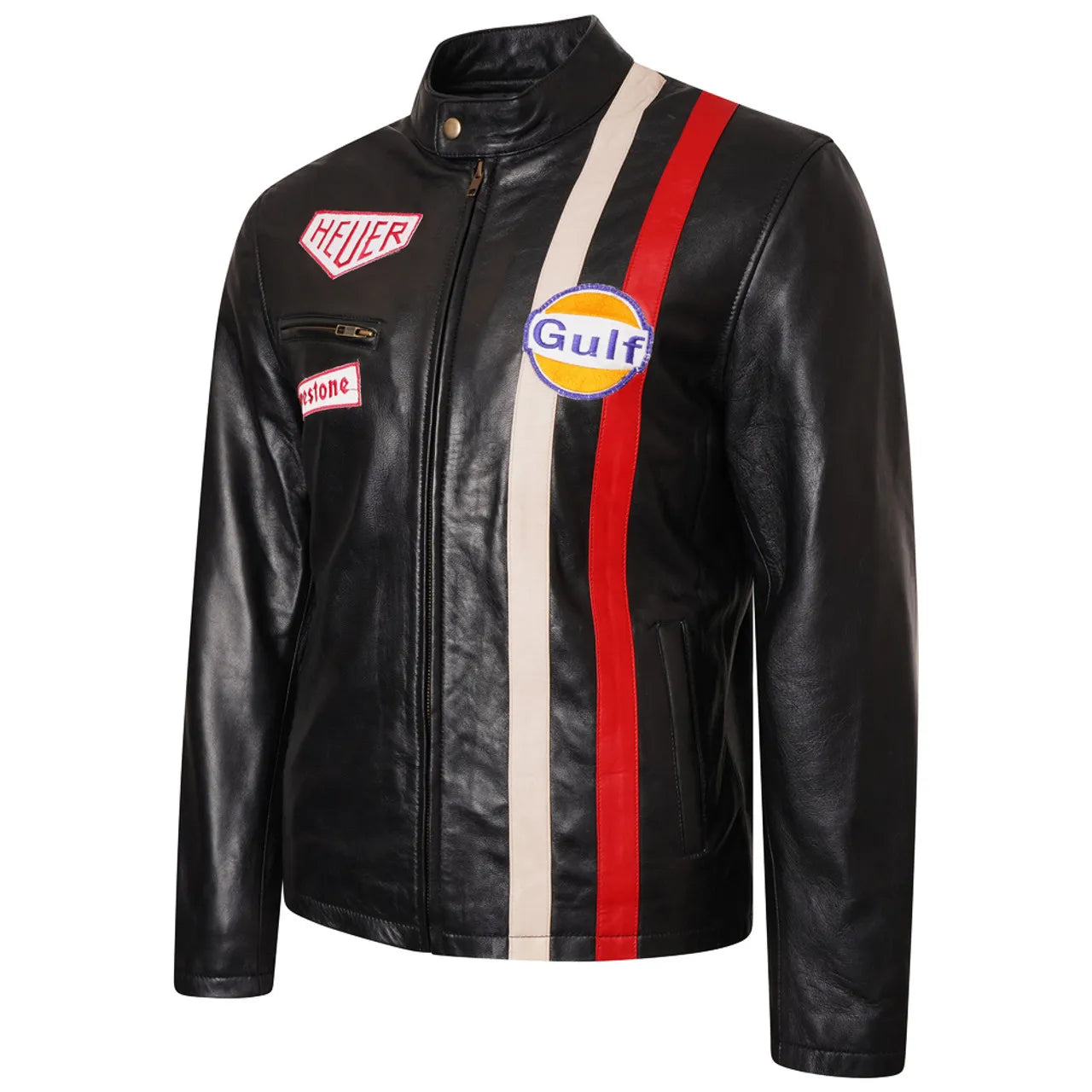 Le Mans Steve McQueen Leather Jacket Black WorthVee