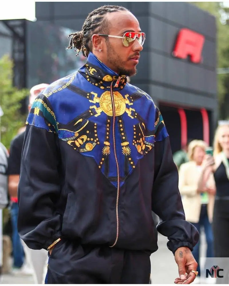 Lewis Hamilton Versace Jacket Clanton Jacket