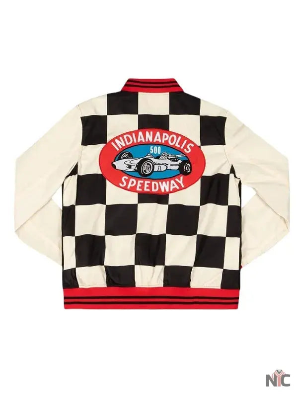 Lexie Hull Indianapolis 500 Checkered Flag Jacket Clanton Jacket