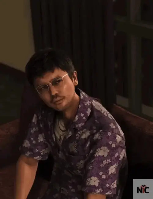 Like A Dragon Infinite Wealth Eric Tomizawa Purple Shirt Clanton Jacket