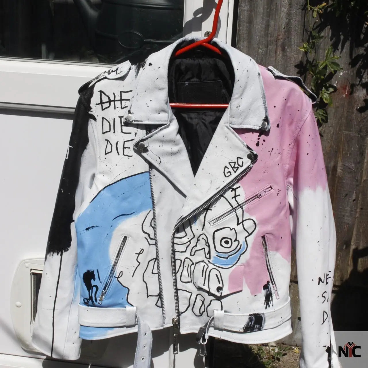 Lil Peep Never Say Die Painted Jacket Clanton Jacket