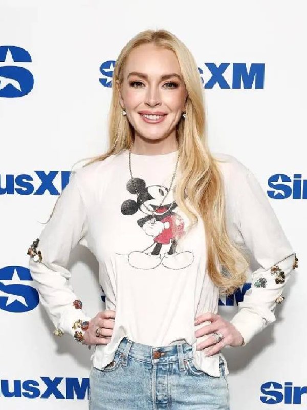 Lindsay Lohan Freakier Friday Graphic Sweatshirt Clanton Jacket