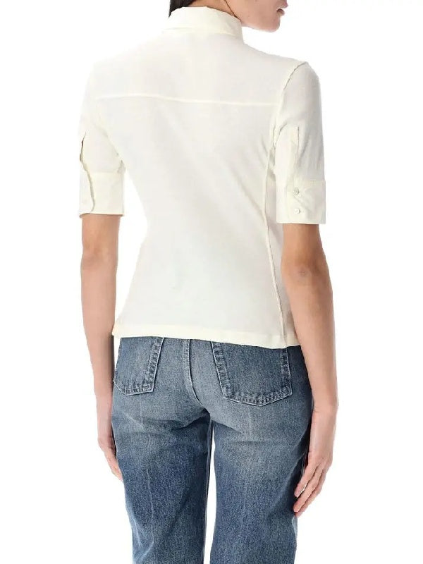 Little Brother 2026 Michelle Monaghan White Polo Top WorthVee