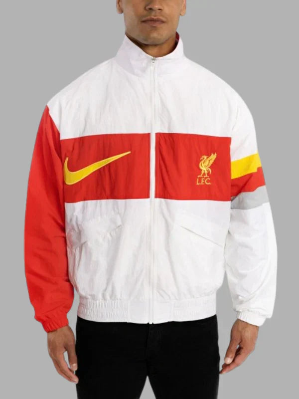 LFC Nike Mens White Heritage Jacket