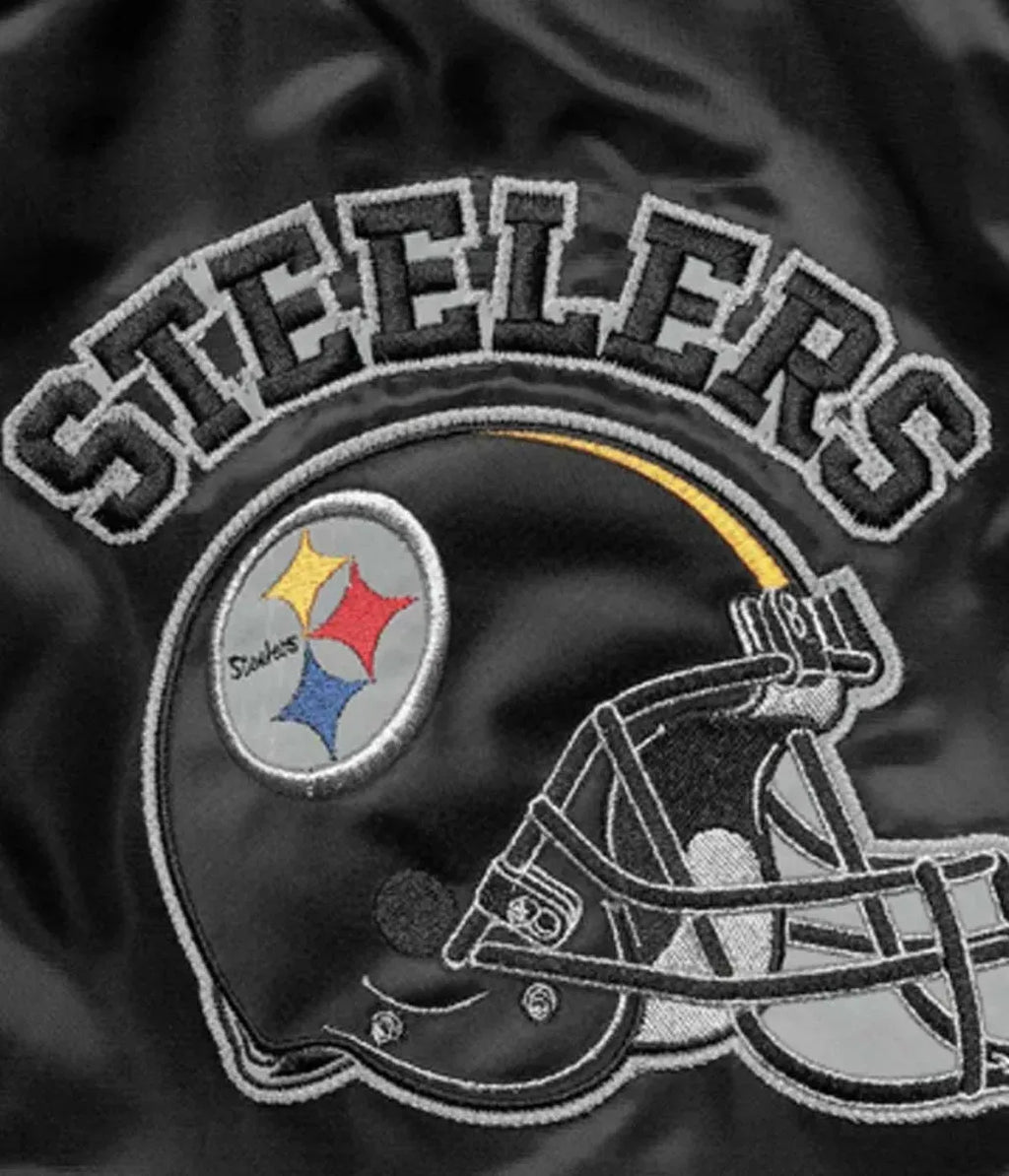 Locker Room Pittsburgh Steelers Throwback Satin Jacket