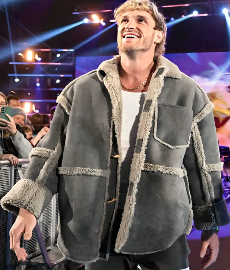 Logan Paul Monday Night RAW Shearling Jacket