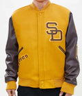 Logo San Diego Padres Full-Zip Varsity Jacket WorthVee