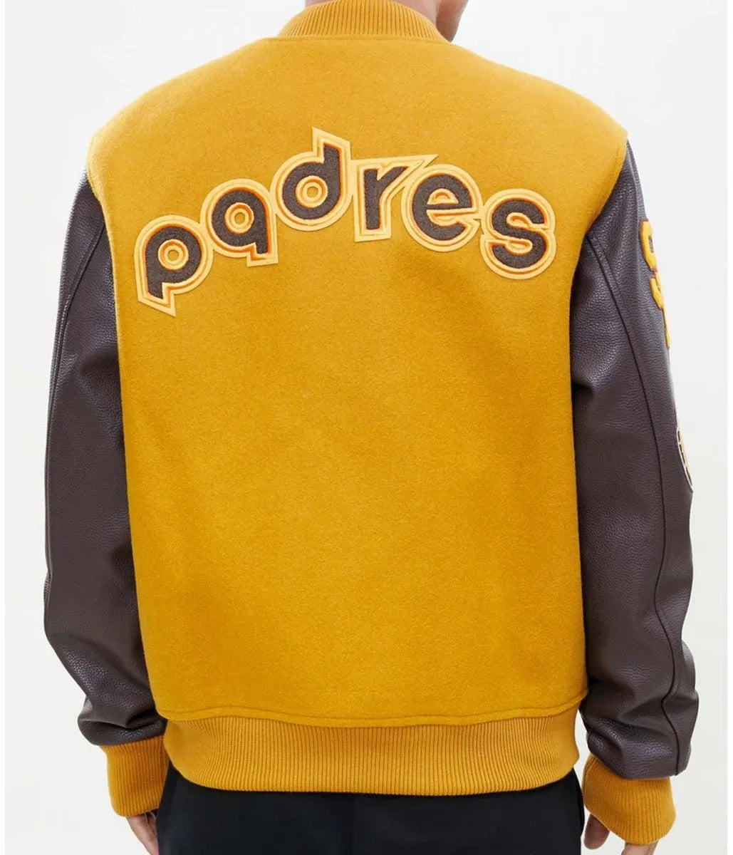 Logo San Diego Padres Full-Zip Varsity Jacket WorthVee
