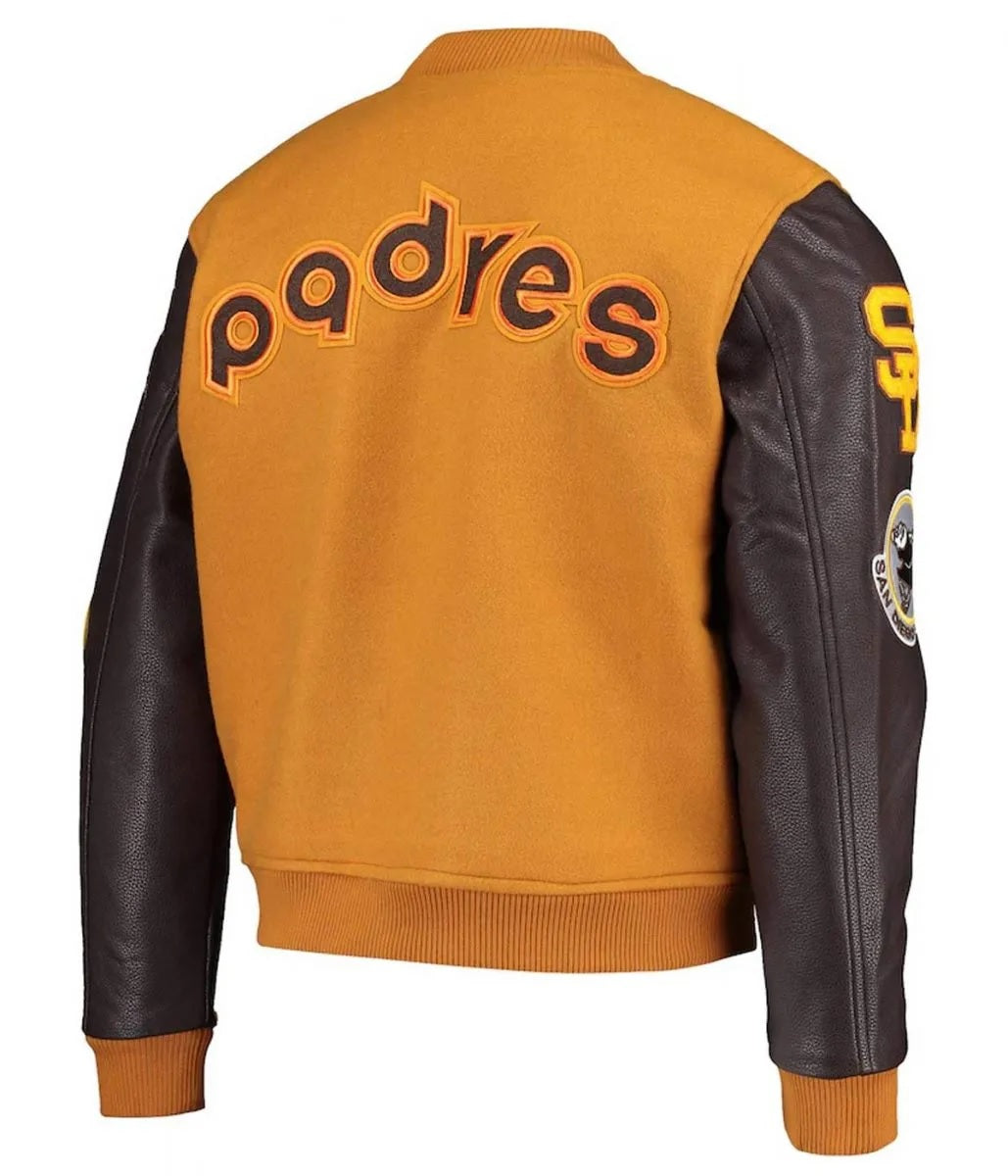 Logo San Diego Padres Full-Zip Varsity Jacket WorthVee