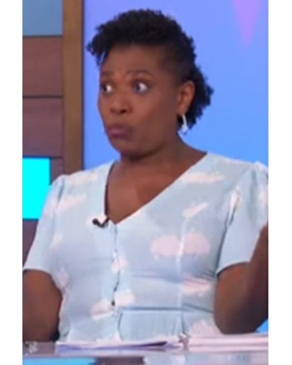 Loose Women 2025 Brenda Edwards Cloud Print Jumpsuit Clanton Jacket