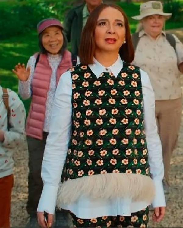 Loot Maya Rudolph Floral Printed Fringe Top