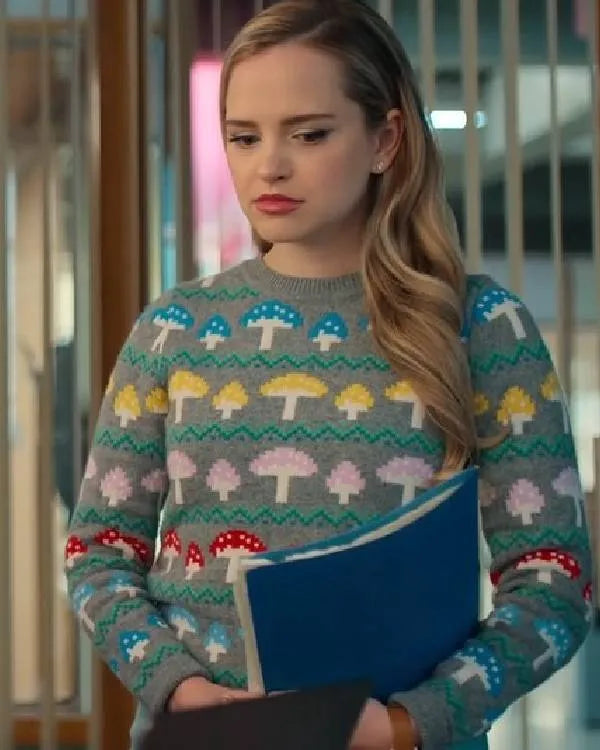 Loot S03 Stephanie Styles Mushroom Print Sweater