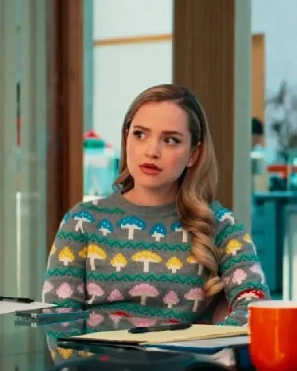 Loot S03 Stephanie Styles Mushroom Print Sweater