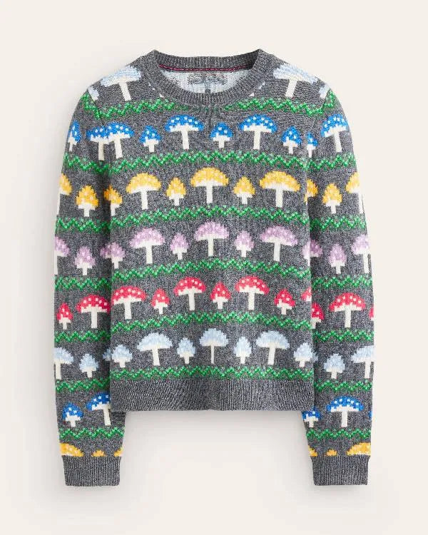 Loot S03 Stephanie Styles Mushroom Print Sweater