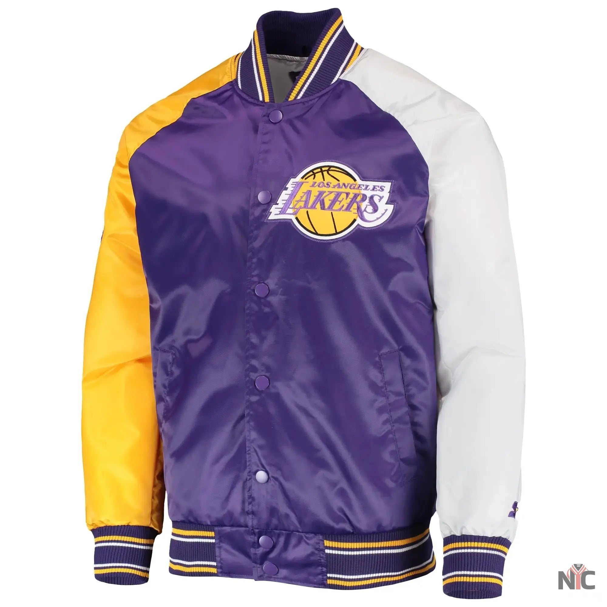 Los Angeles Lakers Reliever Multi Color Varsity Jacket Clanton Jacket