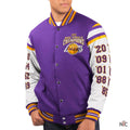 Los Angeles Lakers World Series Champions Purple & White Jacket Clanton Jacket