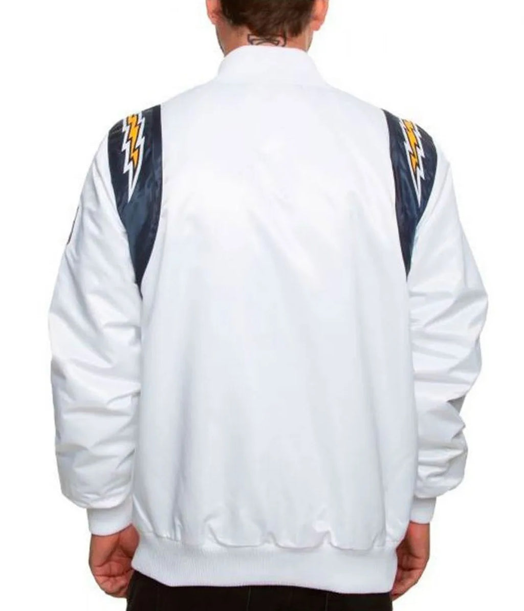 Los Angeles Chargers Bomber Satin Jacket WorthVee
