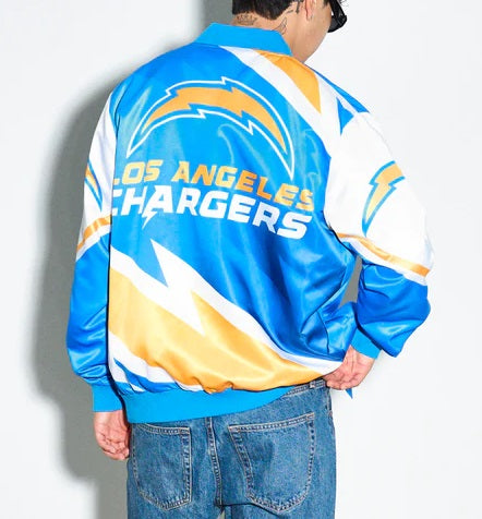 Los Angeles Chargers Fanimation Satin Jacket WorthVee