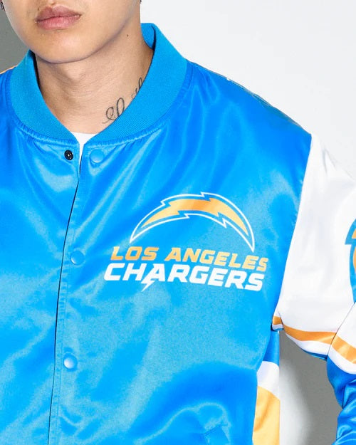 Los Angeles Chargers Fanimation Satin Jacket WorthVee