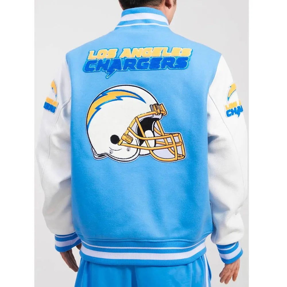 Los Angeles Chargers Mashup Wool Varsity Jacket WorthVee