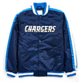 Los Angeles Chargers Striped Navy Blue Satin Jacket WorthVee