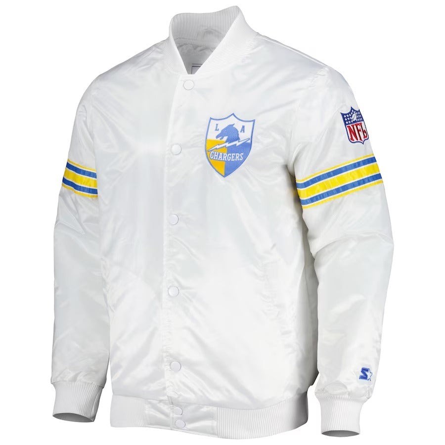 Los Angeles Chargers The Power Forward Satin Jacket WorthVee