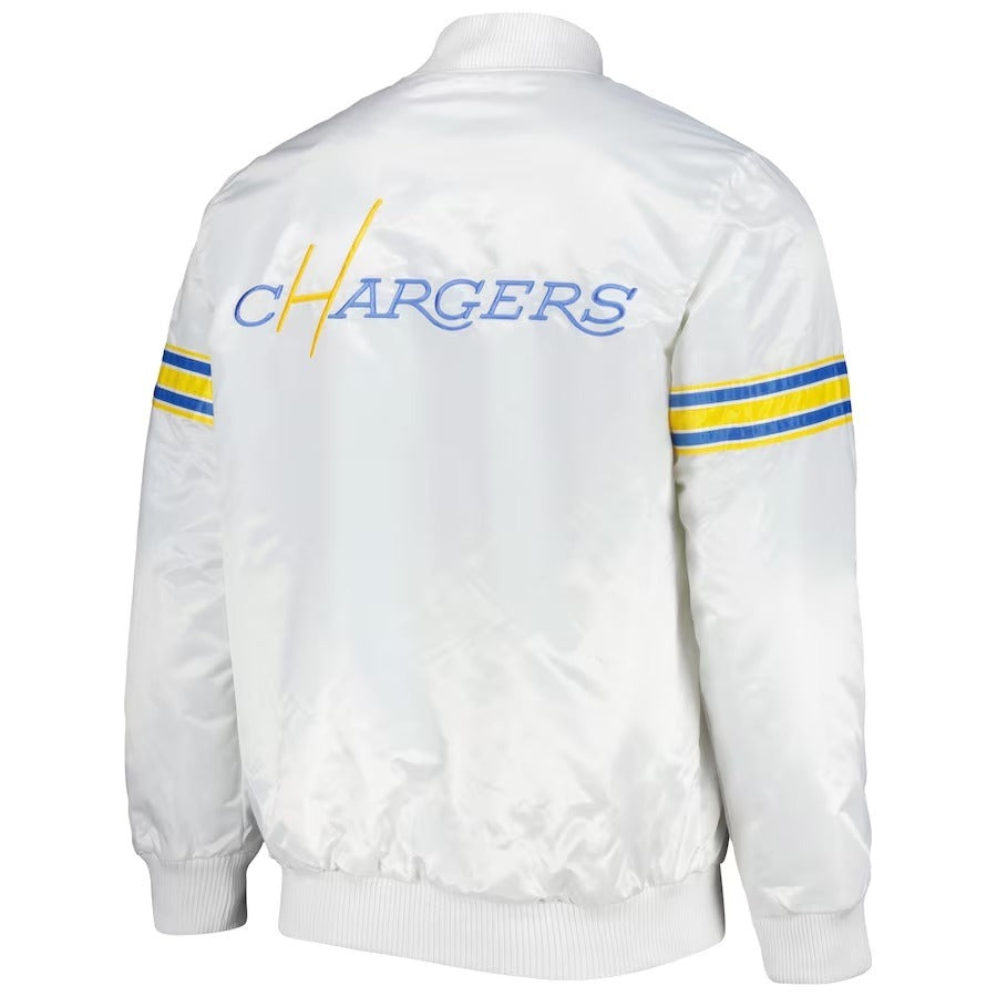 Los Angeles Chargers The Power Forward Satin Jacket WorthVee