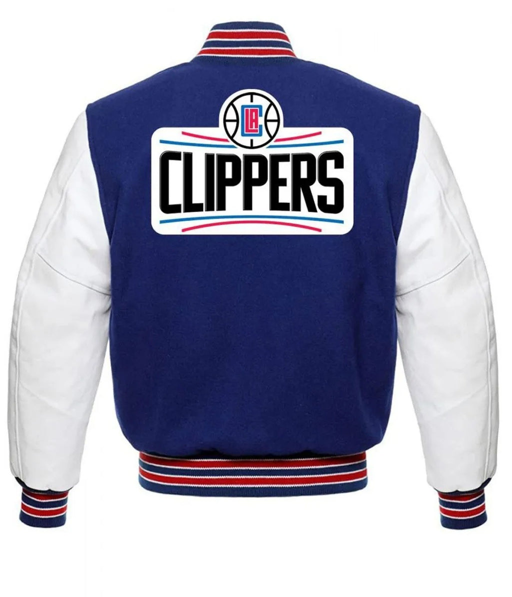 Los Angeles Clippers Basketball Blue and White Jacket WorthVee