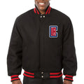 Los Angeles Clippers Black Wool Varsity Jacket WorthVee