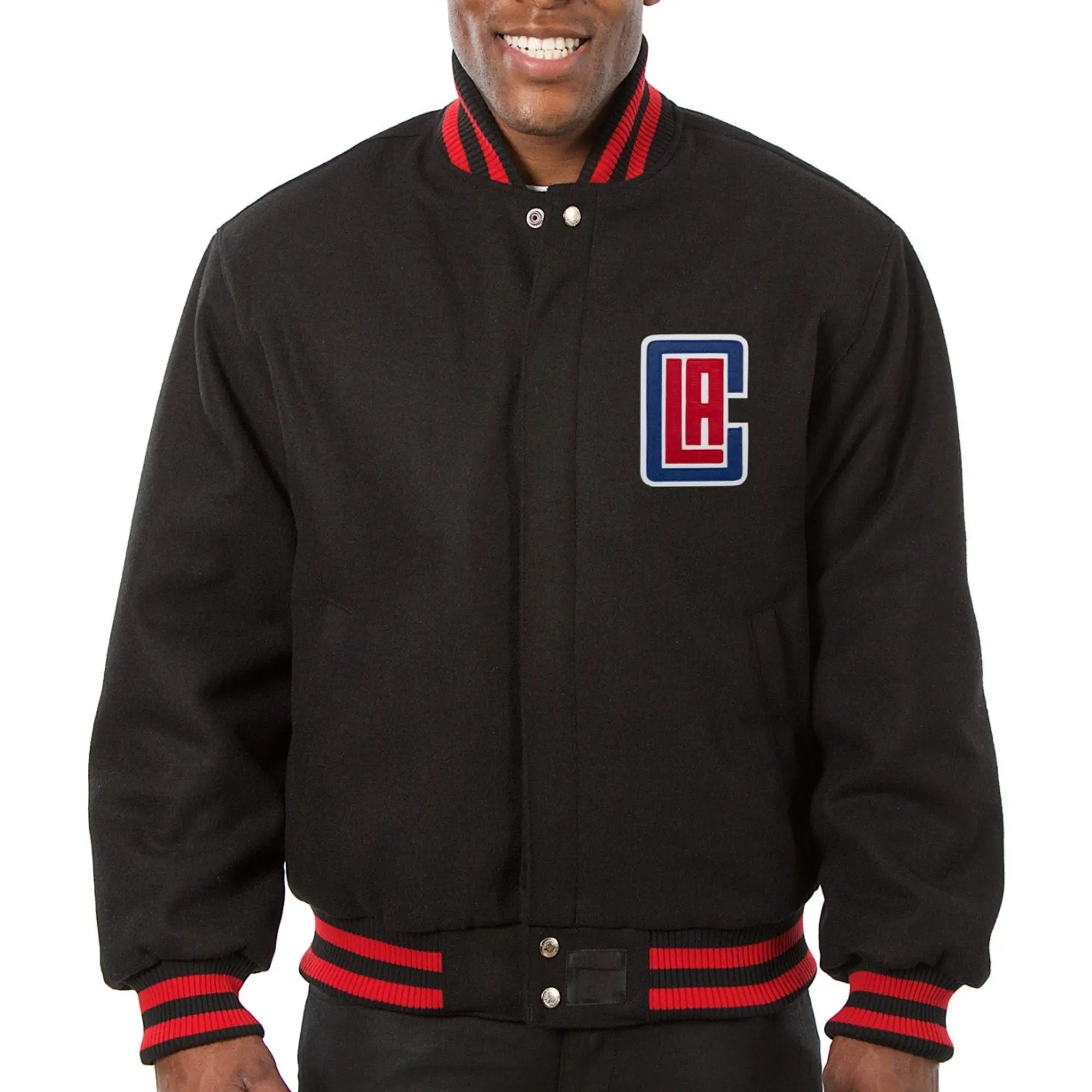Los Angeles Clippers Black Wool Varsity Jacket WorthVee