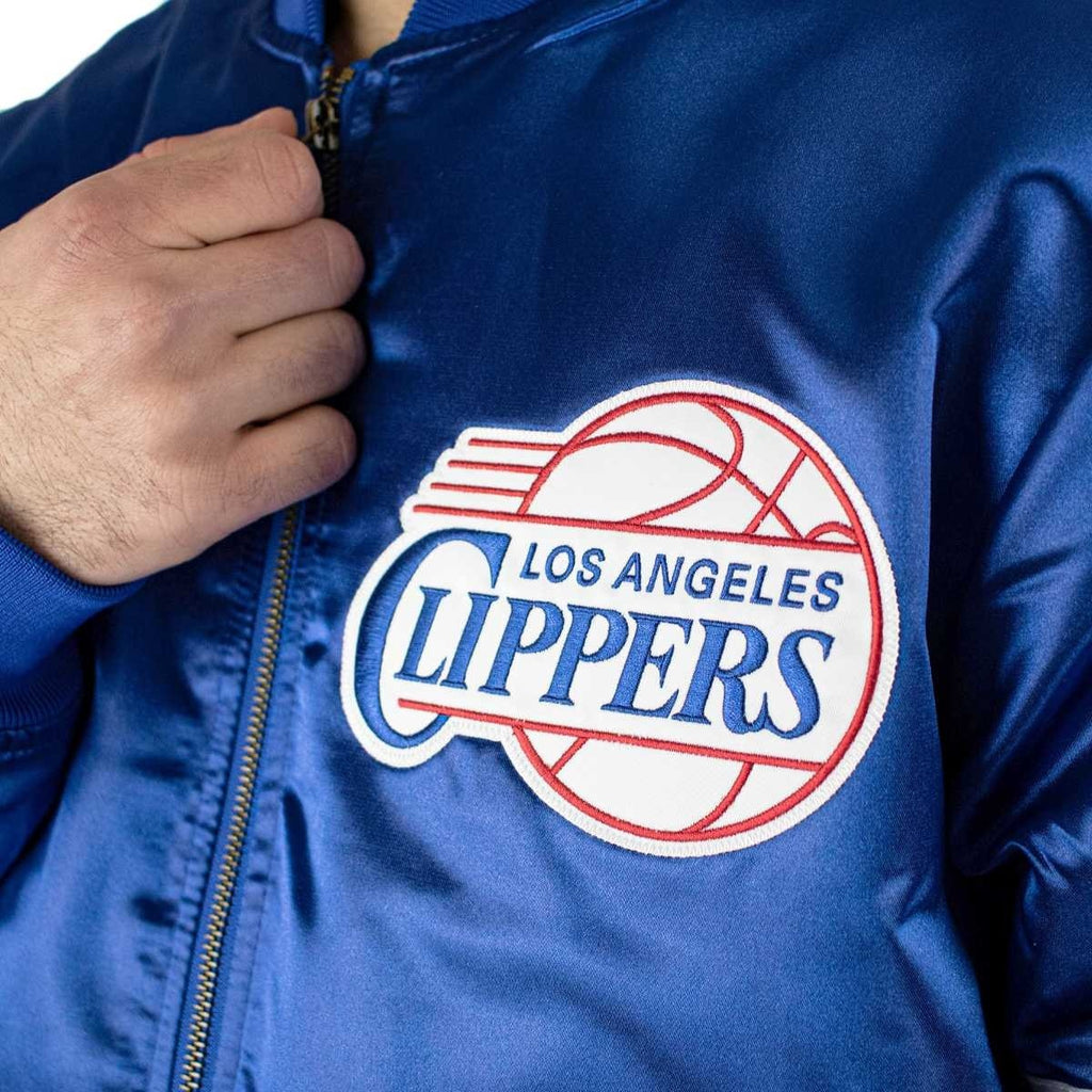 Los Angeles Clippers NBA Heavyweight Satin Jacket WorthVee