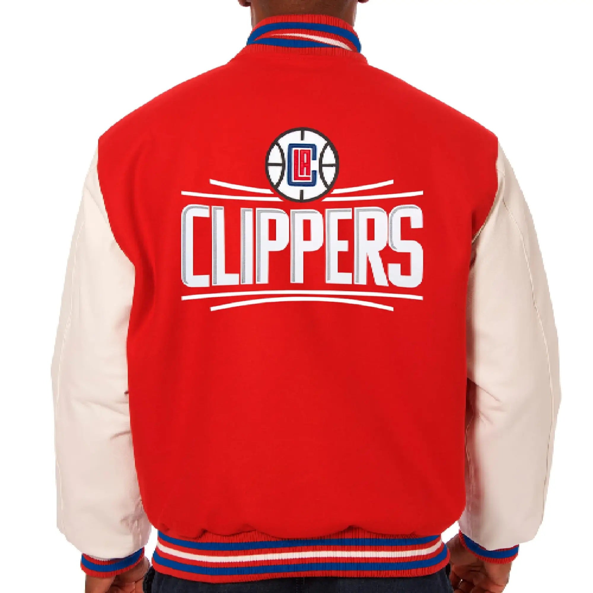 Los Angeles Clippers Wool & Leather Varsity Jacket WorthVee