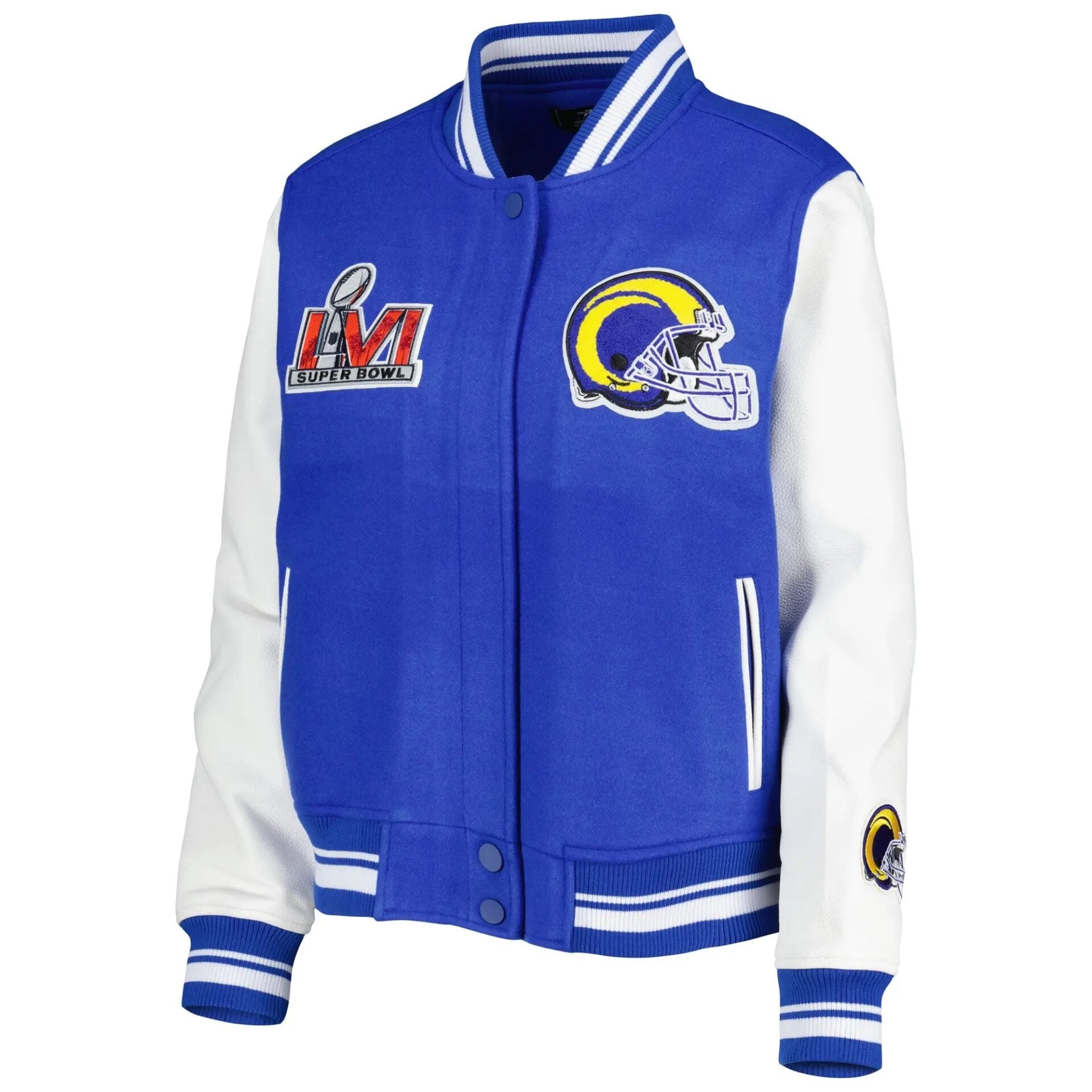 Los Angeles Rams Mash Up Super Bowl Varsity Jacket WorthVee